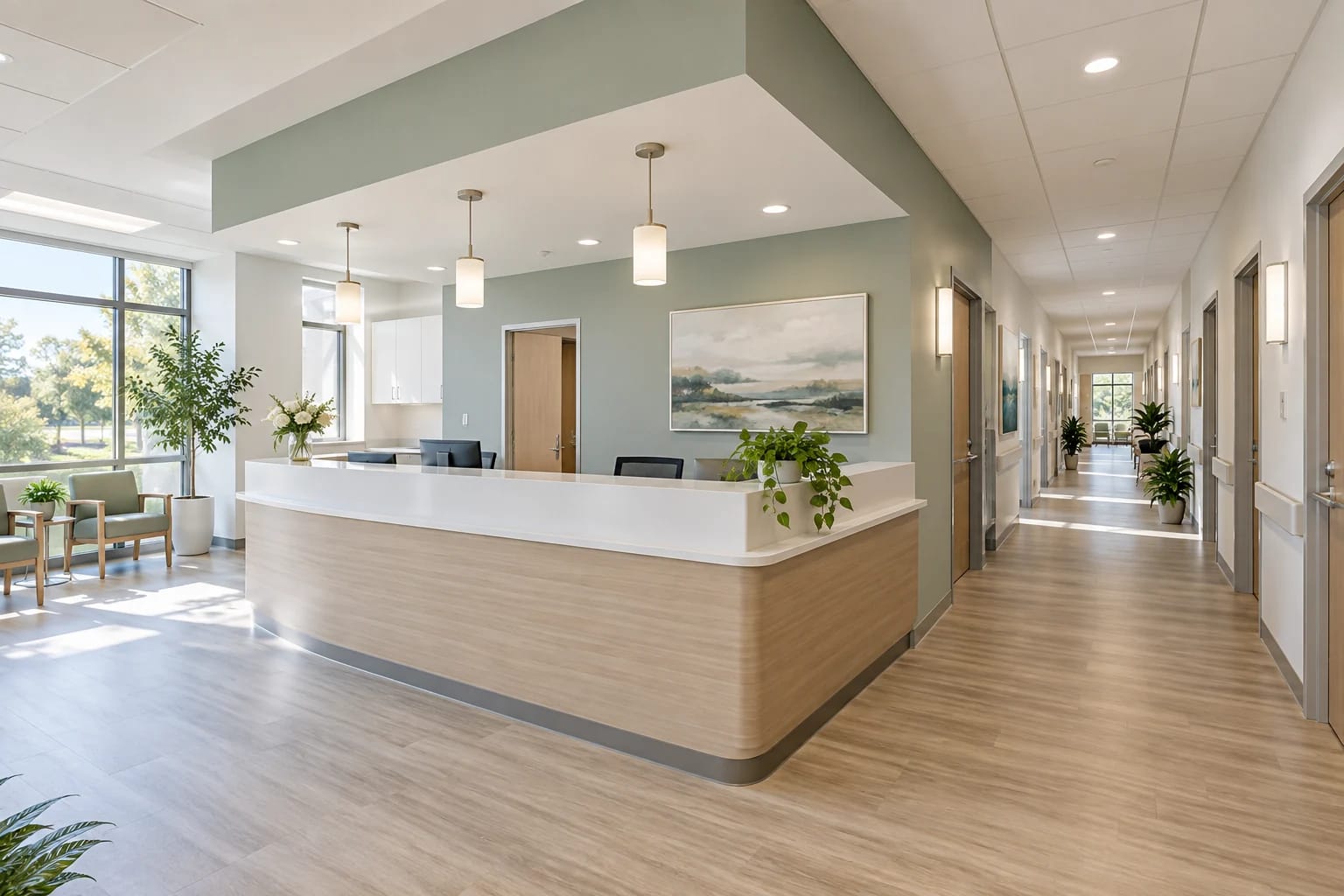 Healthcare Facility Painting commercial interior