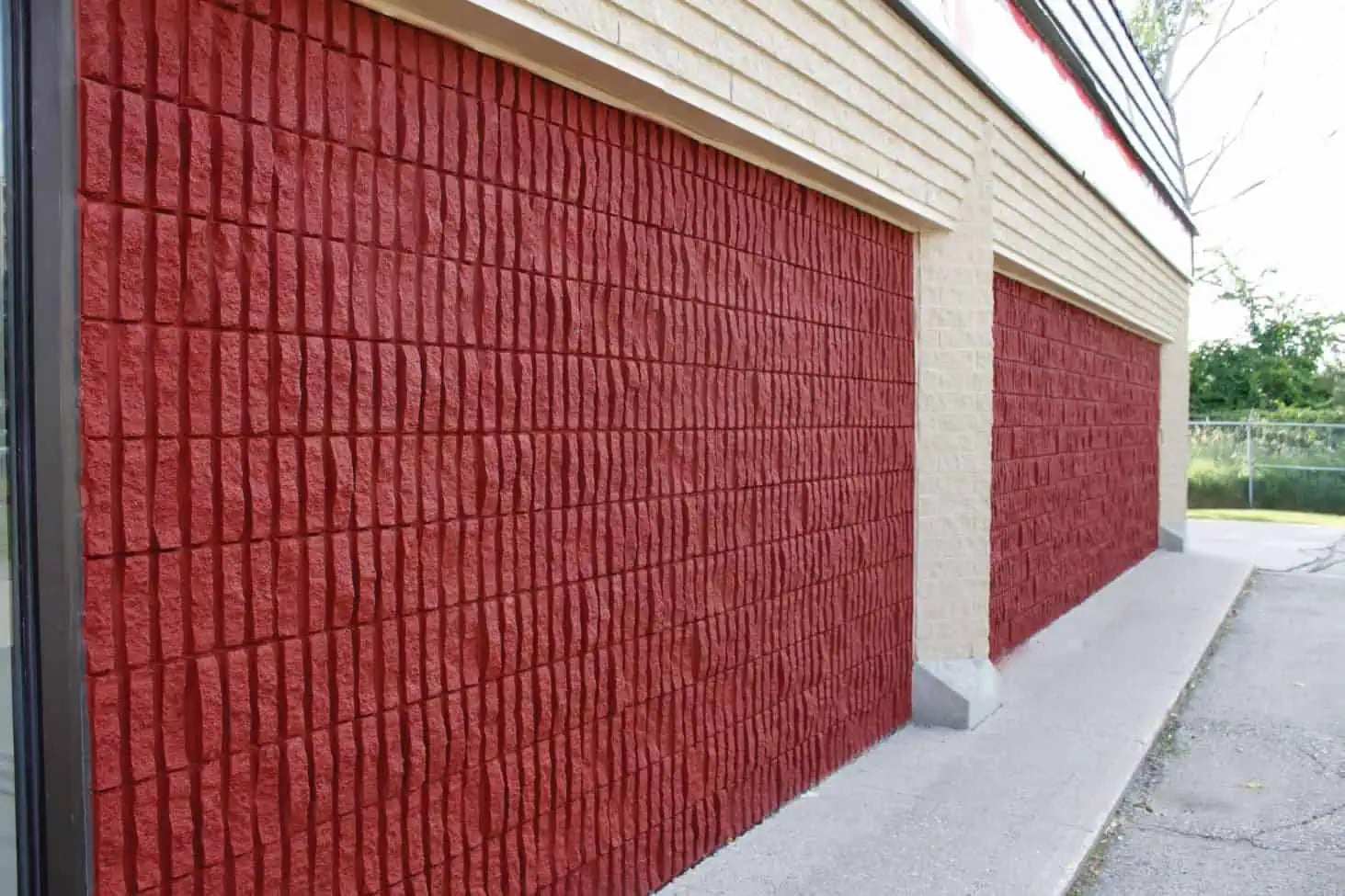 Painted commercial masonry and brick surfaces