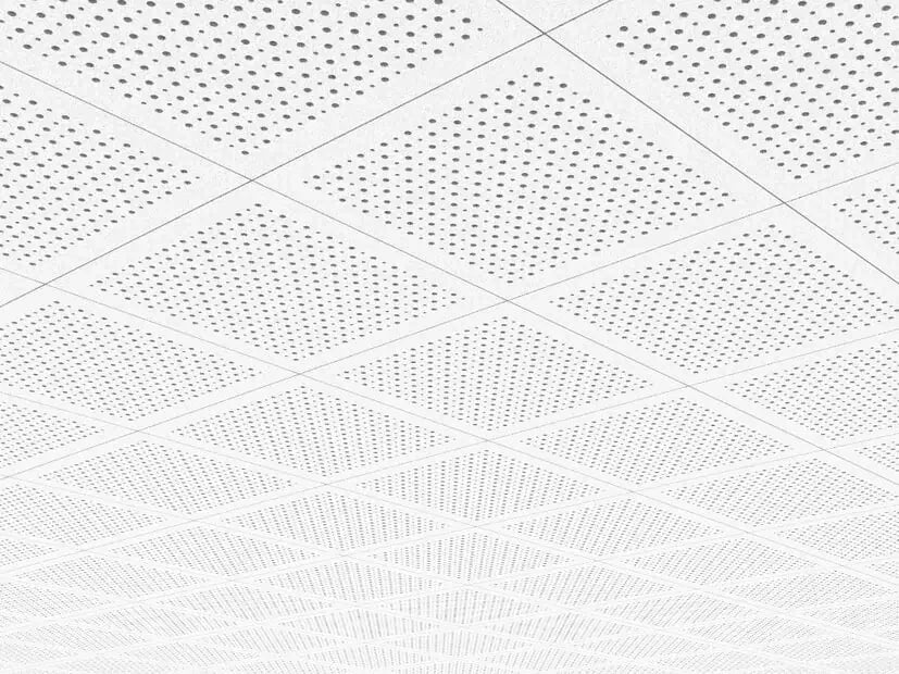 Commercial ceiling with a clean painted finish