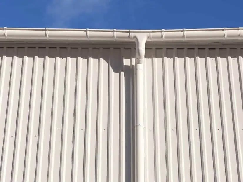 Coated metal roof or siding on a commercial building