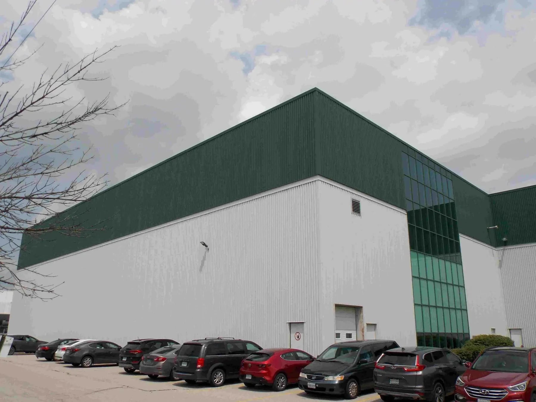 Commercial building exterior with maintained facade and siding