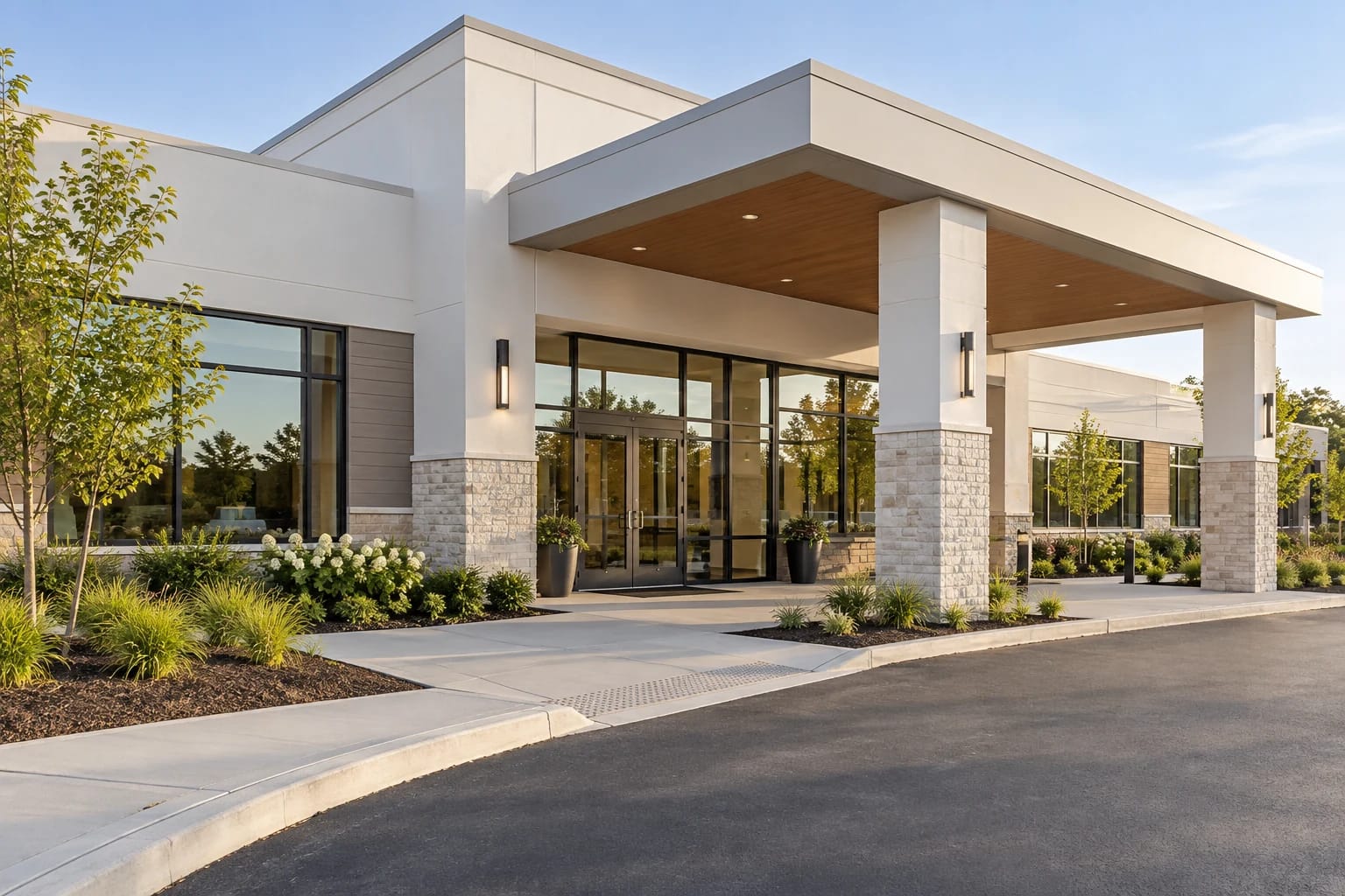 Healthcare Exterior Painting commercial exterior