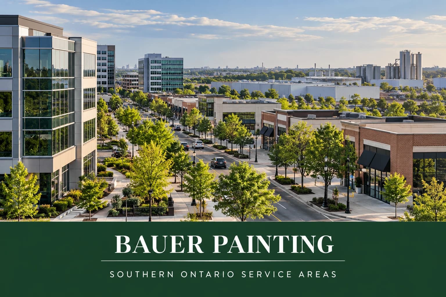 Bauer Painting’s Commercial Service Areas in Southern Ontario