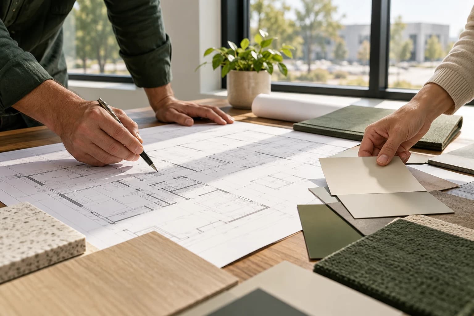 Materials prepared for a commercial site consultation