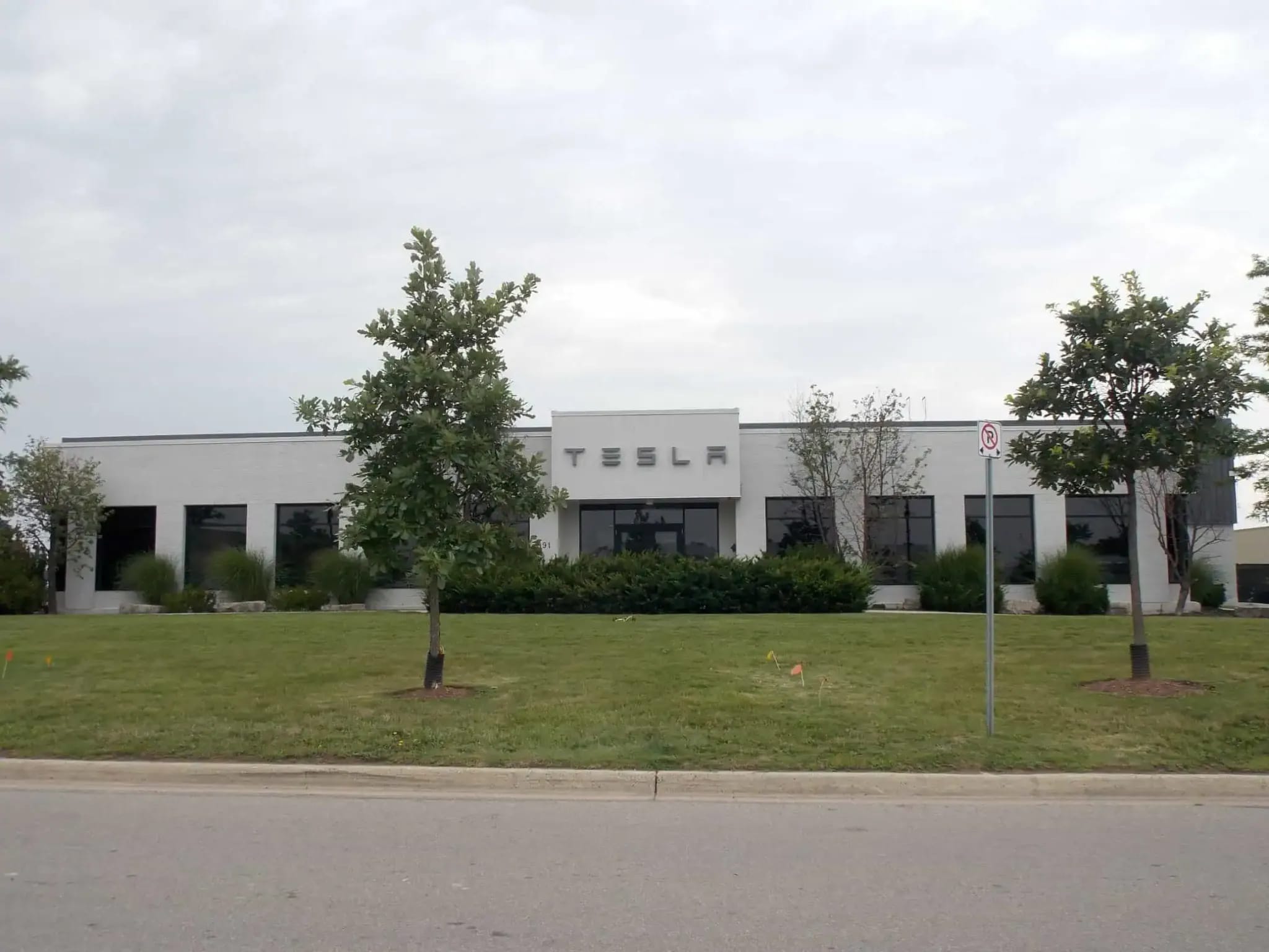 Architectural finishes on an institutional building