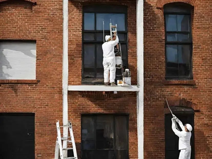 Painting professional preparing or coating commercial surfaces