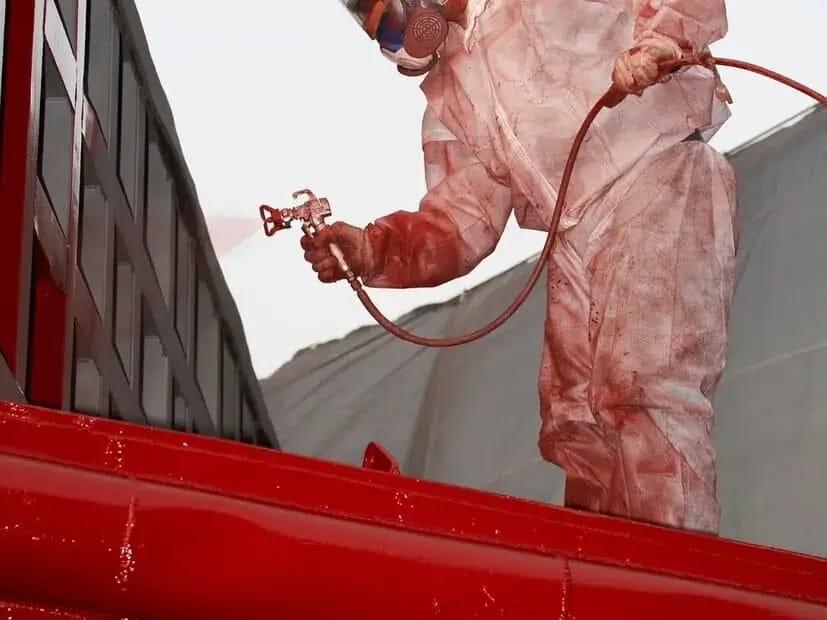 Painting professional preparing or coating commercial surfaces