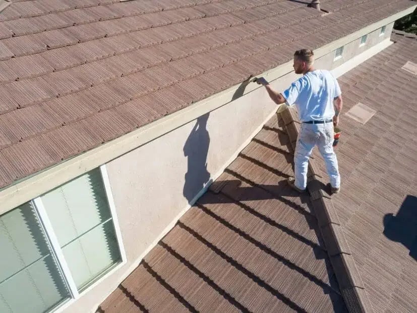 Painting professional preparing or coating commercial surfaces