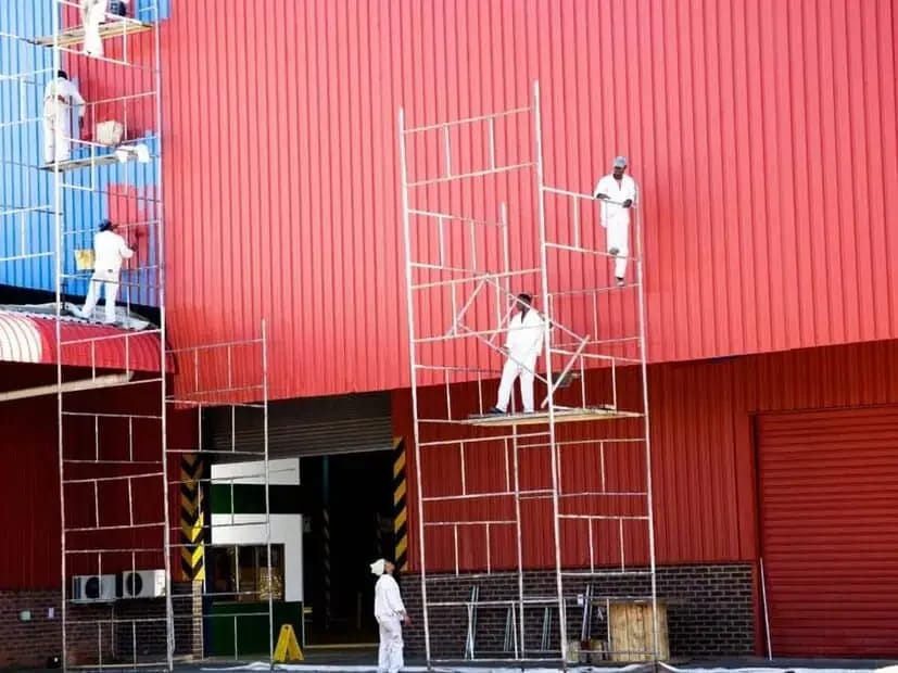 Painting professional preparing or coating commercial surfaces